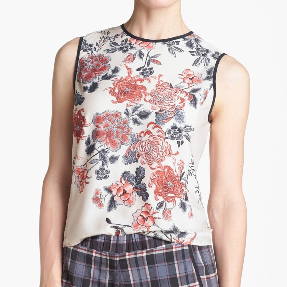 NWT WAYF Printed Blouse Size M